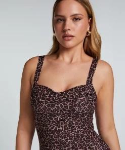 Store Badpak Leopard Vrouwen Badpakken
