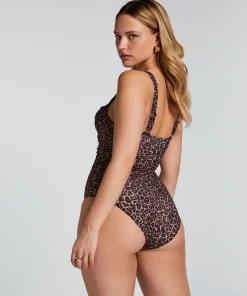 Store Badpak Leopard Vrouwen Badpakken