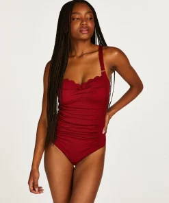Cheap Badpak Scallop Vrouwen Badpakken