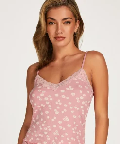 New Cami Top Rib Lace Vrouwen Pyjama'S