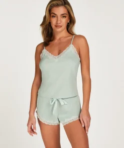 New Cami Top Rib Lace Vrouwen Pyjama'S