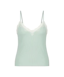 New Cami Top Rib Lace Vrouwen Pyjama'S