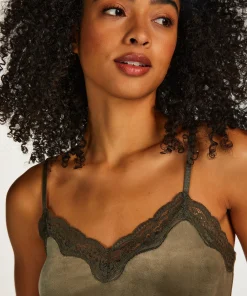 Store Cami Top Velours Lace Vrouwen Pyjama'S
