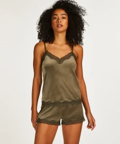 Store Cami Top Velours Lace Vrouwen Pyjama'S