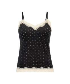 Fashion Cami Velours Lace Vrouwen Pyjama'S