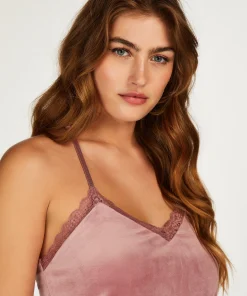 Online Cami Velours Lace Vrouwen Pyjama'S