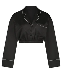 Best Sale Cropped Jack Met Lange Mouwen Vrouwen Pyjama'S