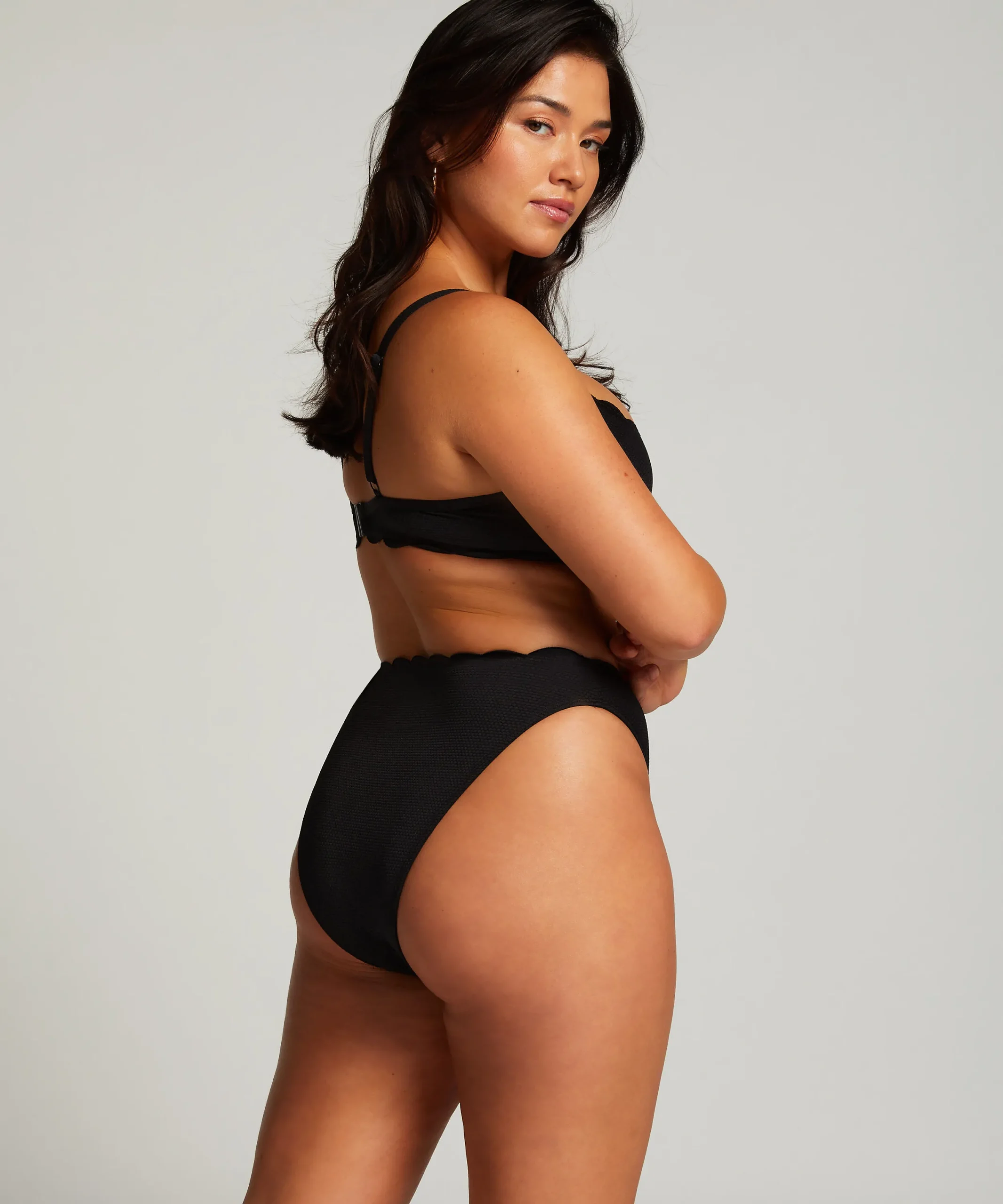 Cheap Hoog Uitgesneden Bikinibroekje Scallop Vrouwen Bikini'S