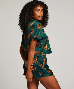 Shop Jacket Satin Vrouwen Pyjamatops