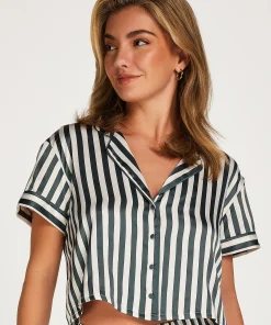 Shop Jacket Satin Vrouwen Pyjamatops
