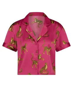 Discount Jacket Satin Vrouwen Pyjamatops