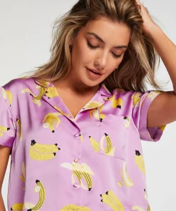 Cheap Jacket Satin Vrouwen Pyjamatops