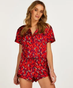 Discount Jacket Satin Vrouwen Pyjamatops