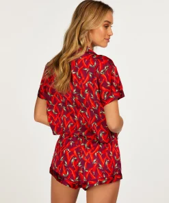 Discount Jacket Satin Vrouwen Pyjamatops
