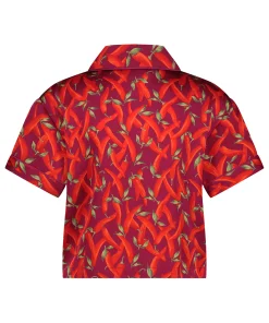 Discount Jacket Satin Vrouwen Pyjamatops