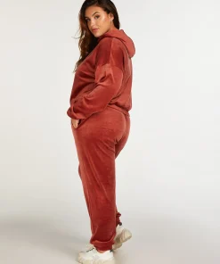 Hot Joggingbroek Velours Pintuck Vrouwen Pyjama'S