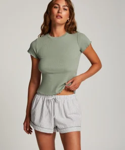 Sale Katoenen Shirt Met Korte Mouwen Vrouwen Pyjama'S