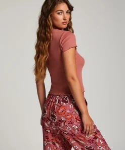 Fashion Katoenen Shirt Met Korte Mouwen Vrouwen Pyjama'S