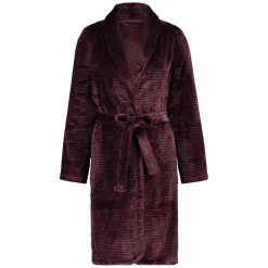 New Korte Badjas Fleece Rib Vrouwen Badjassen