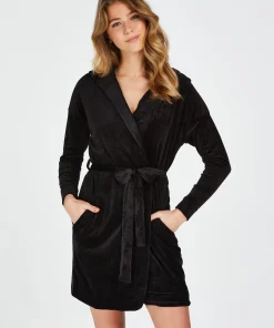 Best Sale Korte Badjas Velours Vrouwen Badjassen