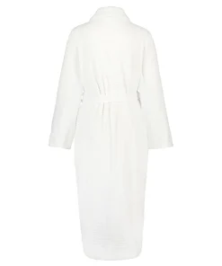 Clearance Lange Badjas Fleece Rib Vrouwen Badjassen
