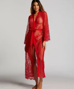 Best Sale Lange Kimono Allover Lace Vrouwen Kimono'S