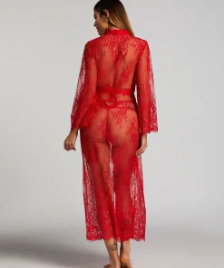 Best Sale Lange Kimono Allover Lace Vrouwen Kimono'S