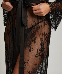 Store Lange Kimono Allover Lace Vrouwen Kimono'S