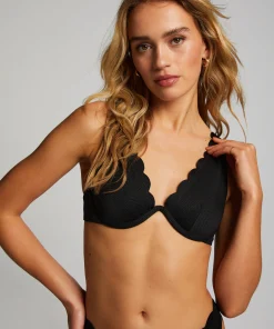 Outlet Niet-Voorgevormde Beugel Bikinitop Scallop Vrouwen Bikini'S