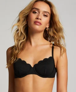 Clearance Niet-Voorgevormde Beugel Bikinitop Scallop Vrouwen Bikini'S