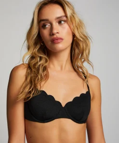 Clearance Niet-Voorgevormde Beugel Bikinitop Scallop Vrouwen Bikini'S