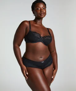 New Niet-Voorgevormde Beugel Bh Marine Vrouwen Grote Maten Bh'S