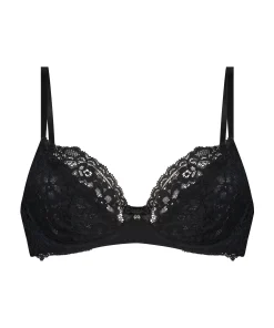 New Niet-Voorgevormde Beugel Bh Marine Vrouwen Grote Maten Bh'S