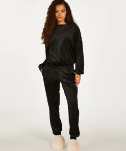 Flash Sale Petite Joggingbroek Velours Vrouwen Pyjama'S