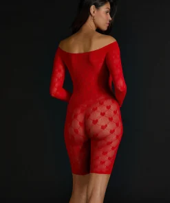 Fashion Private Playsuit Heart Vrouwen Sexy Bodies & Bustiers