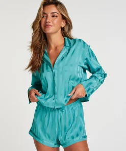 Outlet Pyjama Short Satin Vrouwen Pyjama'S
