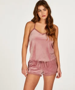 Cheap Pyjama Short Velours Vrouwen Pyjama'S