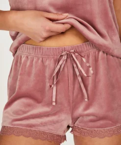 Cheap Pyjama Short Velours Vrouwen Pyjama'S