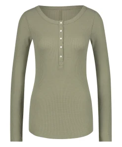 Outlet Pyjamatop Lange Mouwen Vrouwen Pyjama'S