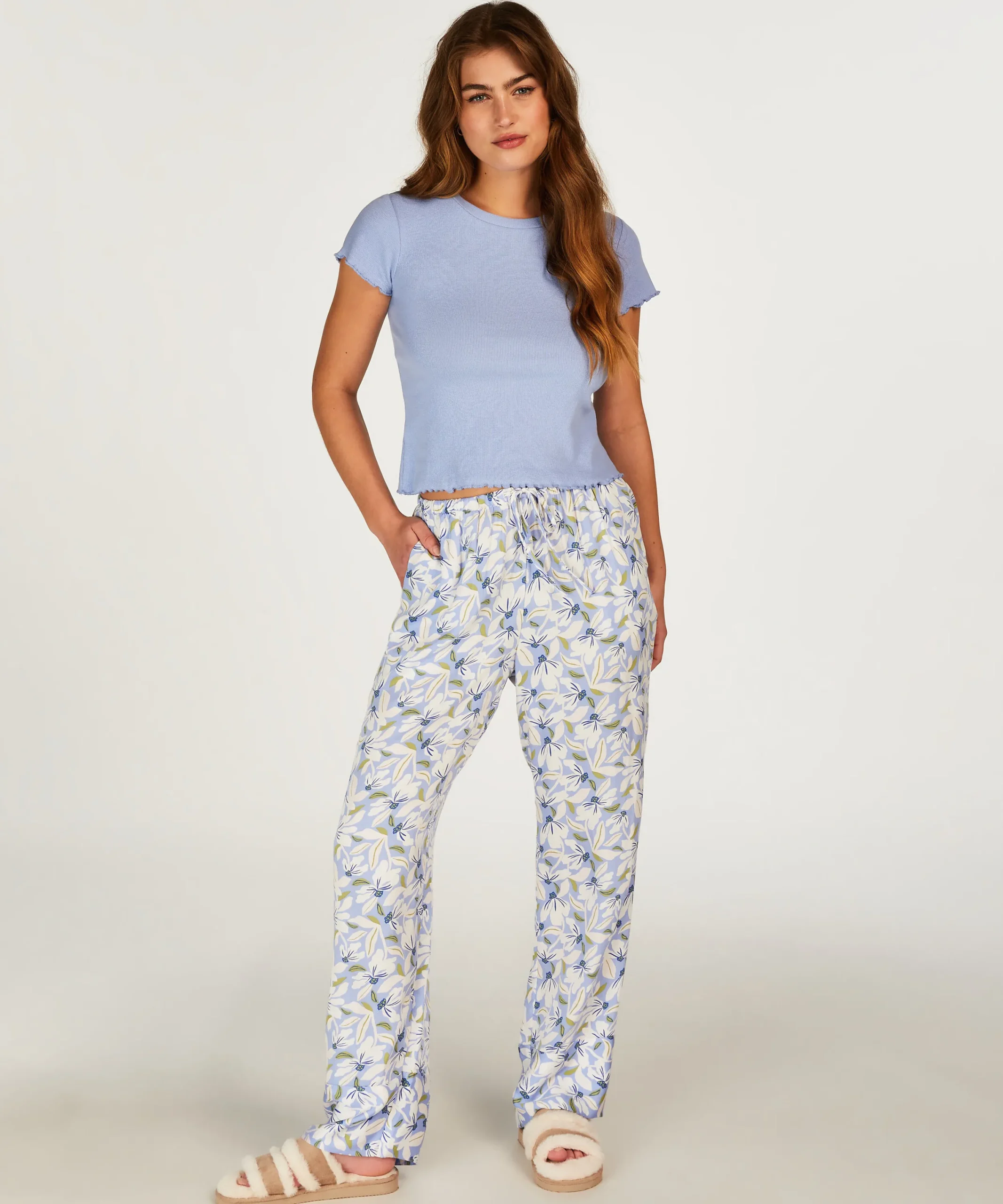 Shop Shirt Met Korte Mouwen Rib Vrouwen Pyjama'S