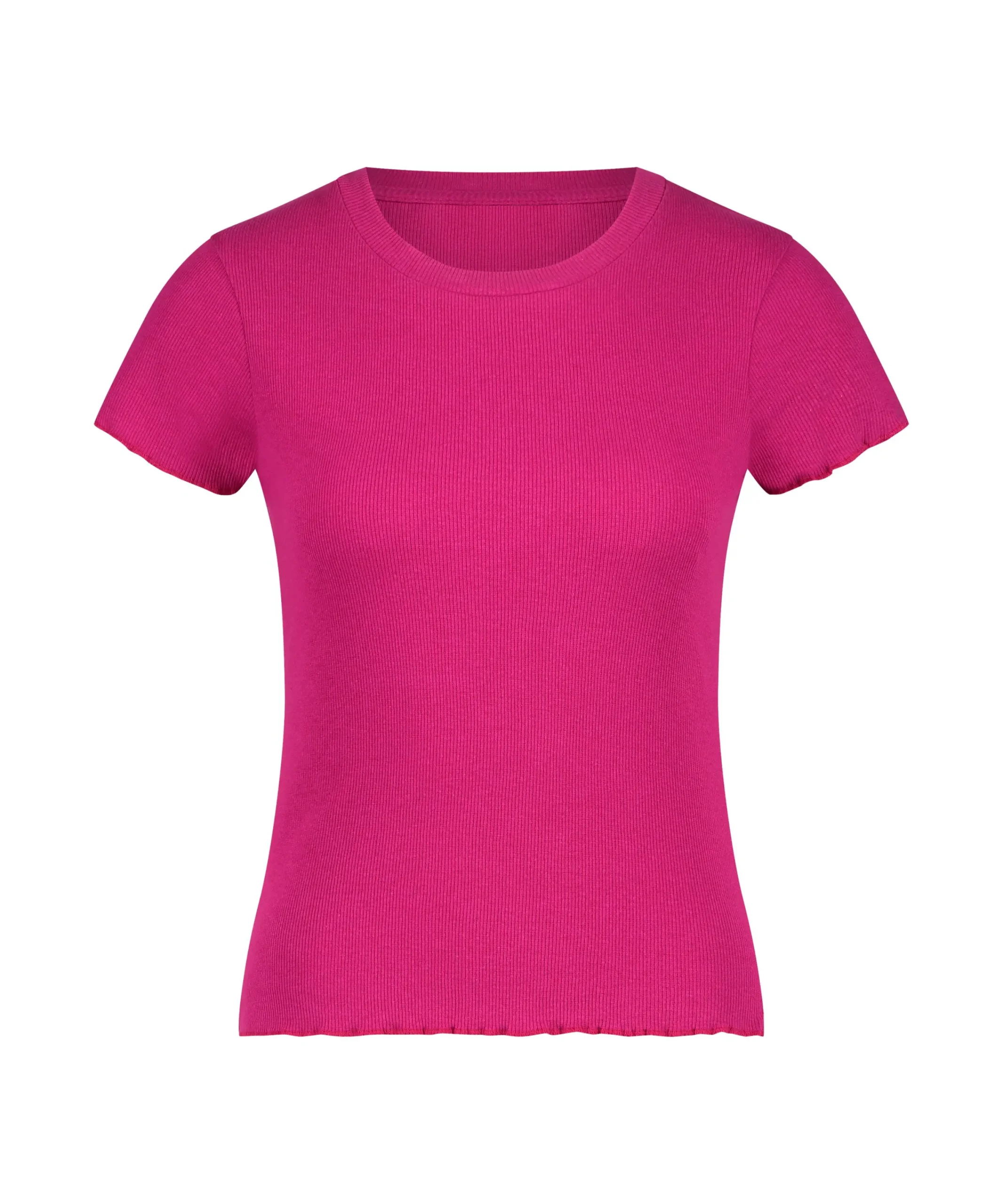 Cheap Shirt Met Korte Mouwen Rib Vrouwen Pyjama'S