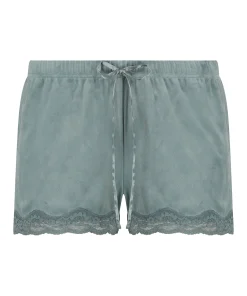 Discount Shorts Velours Lace Vrouwen Pyjama'S