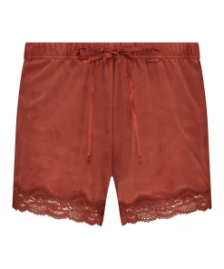 Outlet Shorts Velours Lace Vrouwen Pyjama'S