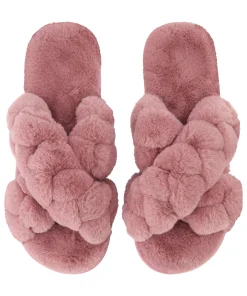 Cheap Slippers Fake Fur Vrouwen Pantoffels
