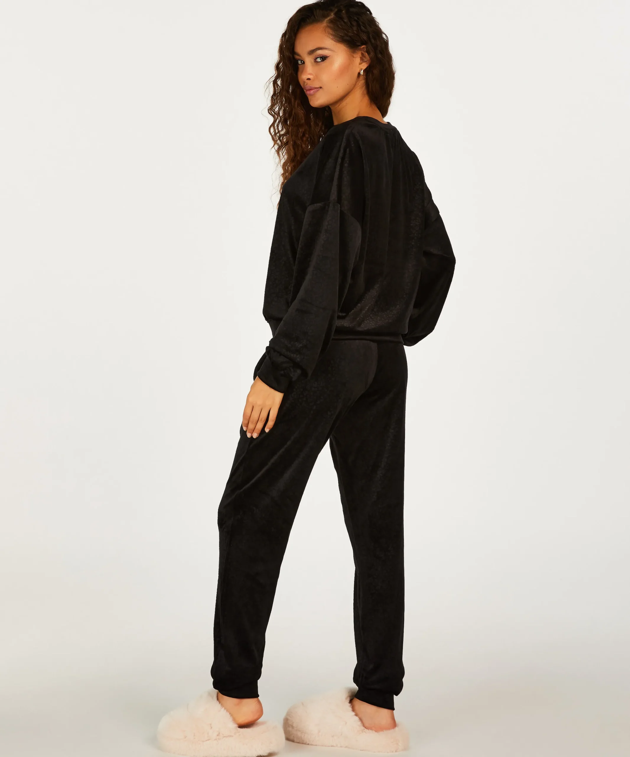 New Tall Joggingbroek Velours Vrouwen Pyjama'S