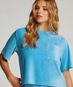 Discount Top Rib Velours Vrouwen Pyjama'S