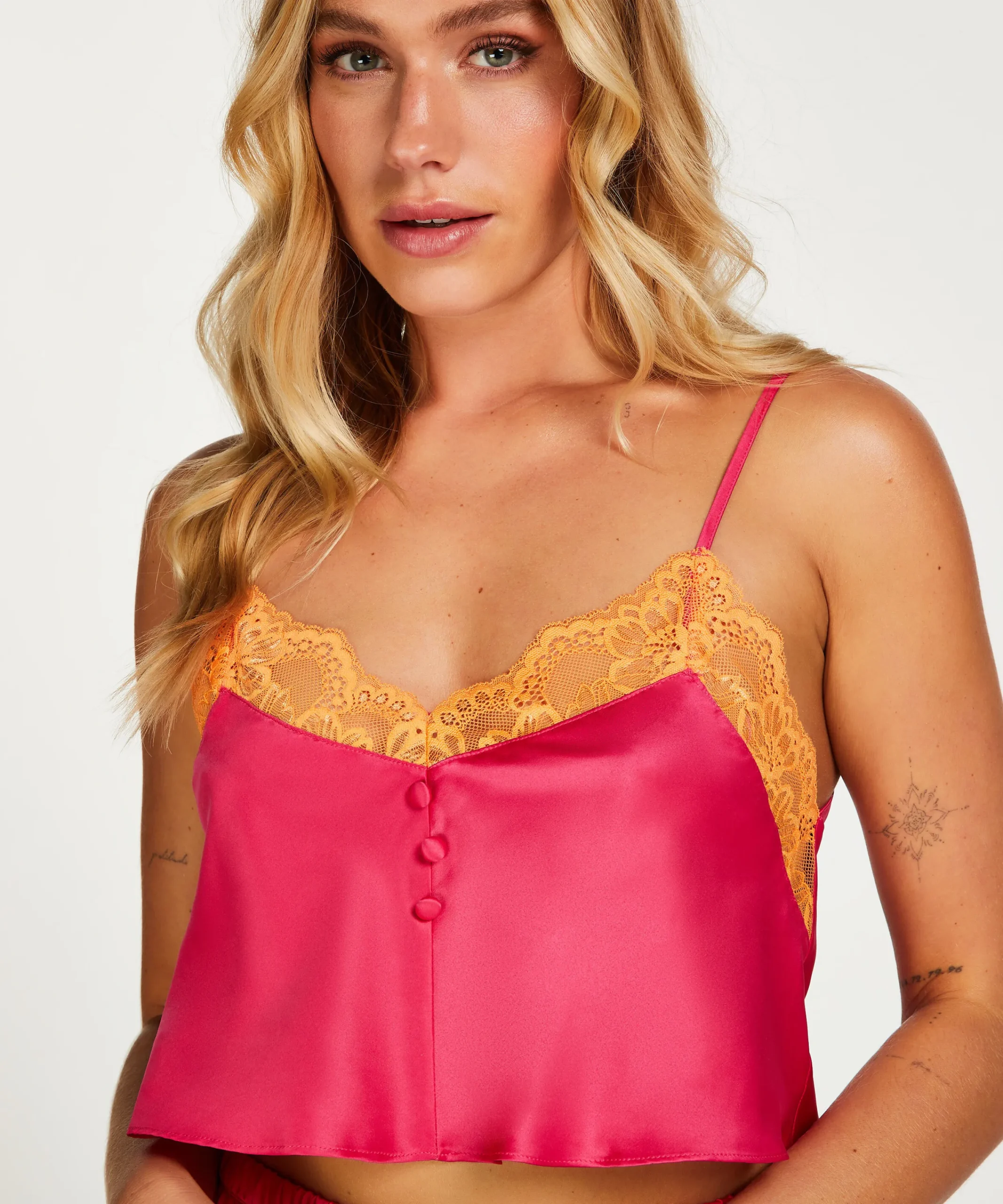 Outlet Top Satin Lace Vrouwen Pyjama'S