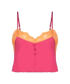 Outlet Top Satin Lace Vrouwen Pyjama'S