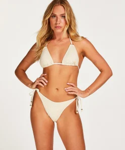 Hot Triangel Bikinitop Lurex Crochet Vrouwen Bikini'S
