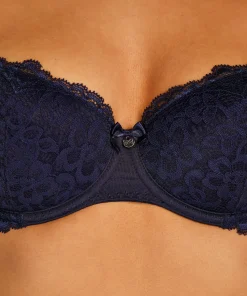 New Voorgevormde Beugel Bh Marine Vrouwen Voorgevormde Bh'S